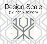 Wallpaper Sawgrass Trellis Wallpaper // White & Blue