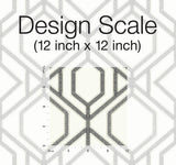 Wallpaper Sawgrass Trellis Wallpaper // White & Grey