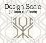 Wallpaper Sawgrass Trellis Wallpaper // White & Taupe