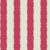 Wallpaper Scalloped Stripe Wallpaper // Red 