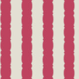 Wallpaper Scalloped Stripe Wallpaper // Red