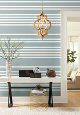 Wallpaper Scholarship Stripe Wallpaper // Blue