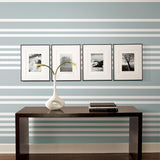 Wallpaper Scholarship Stripe Wallpaper // Blue
