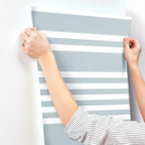 Wallpaper Scholarship Stripe Wallpaper // Blue