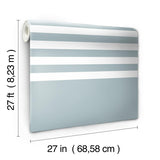 Wallpaper Scholarship Stripe Wallpaper // Blue