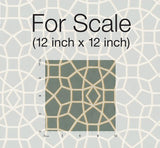 Wallpaper Sculptural Web Wallpaper // Dark Green & Gold