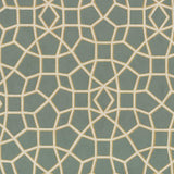 Wallpaper Sculptural Web Wallpaper // Dark Green & Gold
