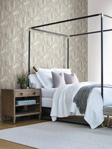 Wallpaper Sculpture Garden Wallpaper // Grey