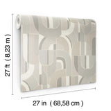 Wallpaper Sculpture Garden Wallpaper // Grey