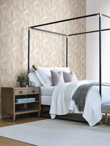 Wallpaper Sculpture Garden Wallpaper // Pink & Cream