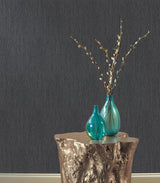 Wallpaper Seagrass Wallpaper // Black & Silver