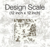 Wallpaper Seasons Toile Wallpaper // Brown