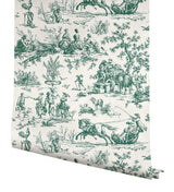 Wallpaper Seasons Toile Wallpaper // Dark Green