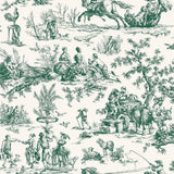 Wallpaper Seasons Toile Wallpaper // Dark Green