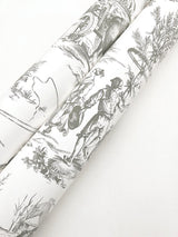 Wallpaper Seasons Toile Wallpaper // Grey