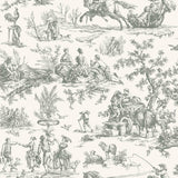 Wallpaper Seasons Toile Wallpaper // Grey