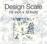 Wallpaper Seasons Toile Wallpaper // Navy