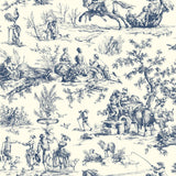 Wallpaper Seasons Toile Wallpaper // Navy