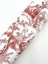 Wallpaper Seasons Toile Wallpaper // Red