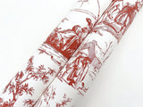 Wallpaper Seasons Toile Wallpaper // Red