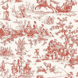 Wallpaper Seasons Toile Wallpaper // Red