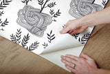Wallpaper Seedlings Peel & Stick Wallpaper // Black