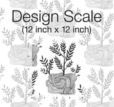 Wallpaper Seedlings Peel & Stick Wallpaper // Black