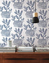 Wallpaper Seedlings Peel & Stick Wallpaper // Blue