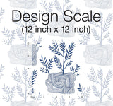 Wallpaper Seedlings Peel & Stick Wallpaper // Blue