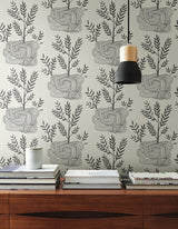 Wallpaper Seedlings Peel & Stick Wallpaper // Grey