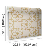 Wallpaper Serendipity Wallpaper // Cream & Gold Metallic