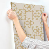Wallpaper Serendipity Wallpaper // Cream & Gold Metallic