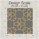 Wallpaper Serendipity Wallpaper // Grey & Gold Metallic