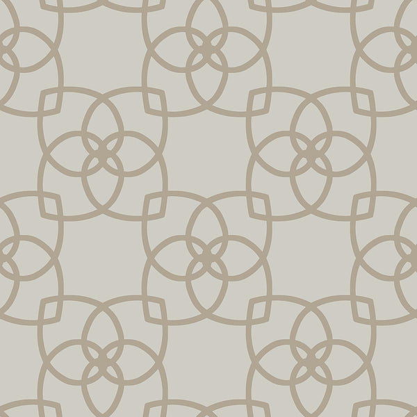 Wallpaper Serendipity Wallpaper // Light Grey & Light Brown 