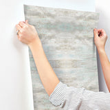 Wallpaper Serene Jewl Wallpaper // Blue & Grey