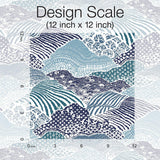 Wallpaper Shangri-La Peel & Stick Wallpaper // Navy Blue