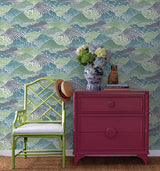 Wallpaper Shangri-La Peel & Stick Wallpaper // Palm Green