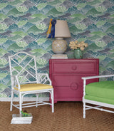 Wallpaper Shangri-La Peel & Stick Wallpaper // Palm Green