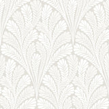 Wallpaper Shell Damask Wallpaper // Cream & Pearl