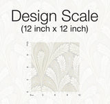 Wallpaper Shell Damask Wallpaper // Grey