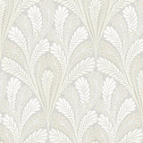 Wallpaper Shell Damask Wallpaper // Grey