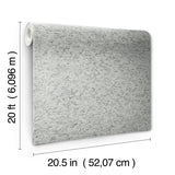 Wallpaper Shimmering Cork Peel & Stick Wallpaper // Grey