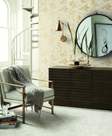 Wallpaper Shimmering Foliage Wallpaper // Almond & Gold