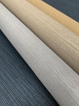 Wallpaper Shining Sisal Grasscloth Wallpaper // Beige Metallic