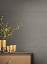 Wallpaper Shining Sisal Grasscloth Wallpaper // White