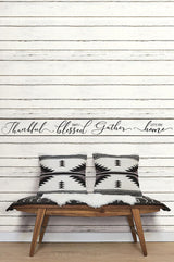 Wallpaper Shiplap Planks Wallpaper // White