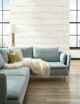 Wallpaper Shiplap Wallpaper // White & Grey