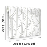 Wallpaper Sideways Sketch Wallpaper // Grey