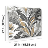 Wallpaper Silhouette Wallpaper // Black & Gold