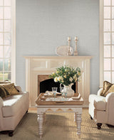 Wallpaper Silk Linen Weave Wallpaper // Grey